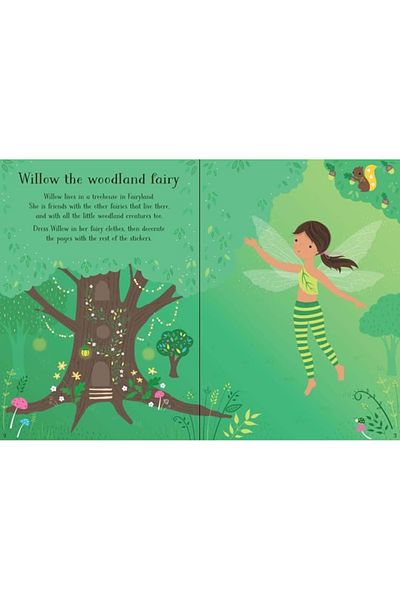 Usborne Carte Cu Stickere - Sticker Dolly Dressing Woodland Fairy