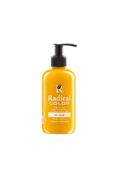 Radical Color Yellow Amonyaksız Su Bazlı Saç Boyası 250 ML 1 Adet Sarı