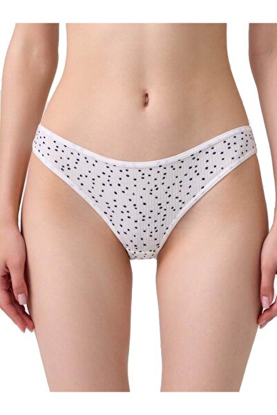 Ba der Pamuklu Desenli Kaşkorse Tanga Külot 5'li Paket