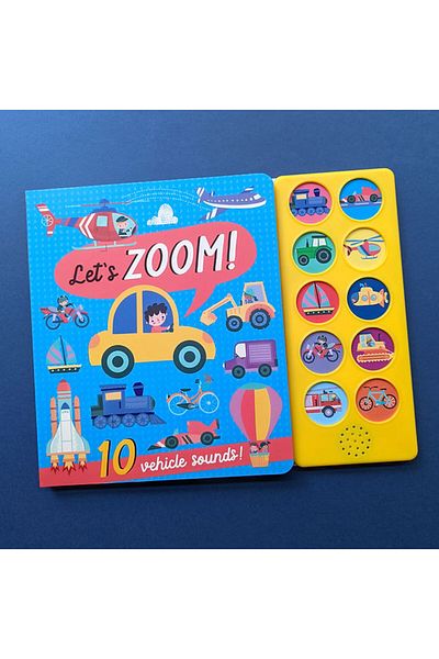 North Parade Children's Book, , 10 Button Sound Boconfirmat - Let's Zoom, 0 Years