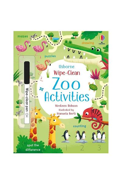 Usborne Write and Erase - Wipe-clean Zoo Activities