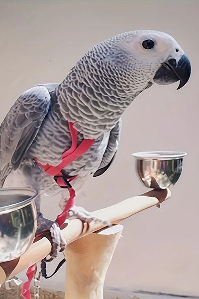Alyones Adjustable Bird Flight Harness and Leash Kit - Anti-Escape Parrot Vest with Secure Lock