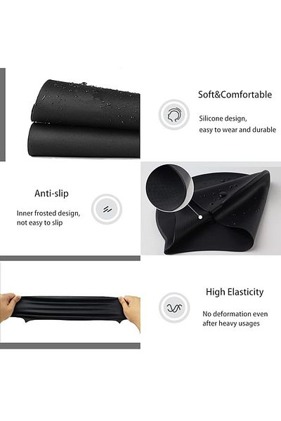 MUBX Silicone Swimming Cap Swimming Pool Sea Cap Luxury Swimming Cap Swimming Cap