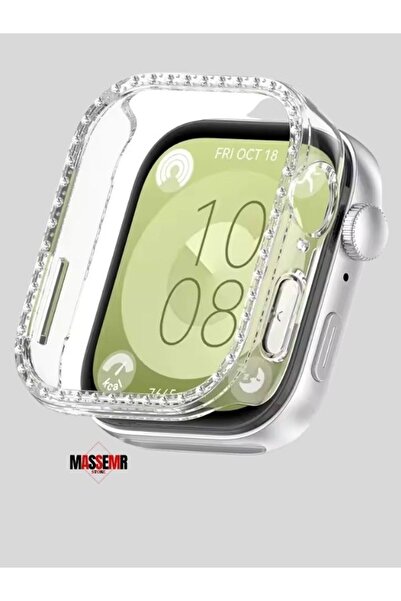 Massemr Huawei Watch Fit 3 Uyumlu Kasa Koruyucu Kapak - Darbe Emici Tam Koruma