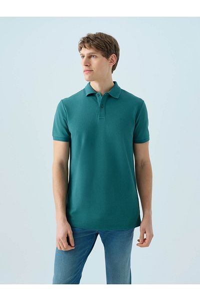 Loft Ανδρικό μπλουζάκι Regular Fit Polo Dark Green Lf2035136