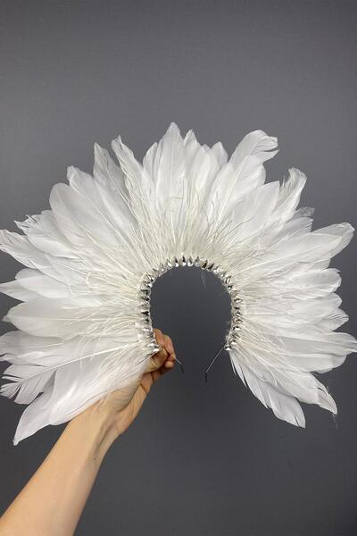 Limelia إكسسوار تاج الحناء للعروس من Enda Feathered Stone