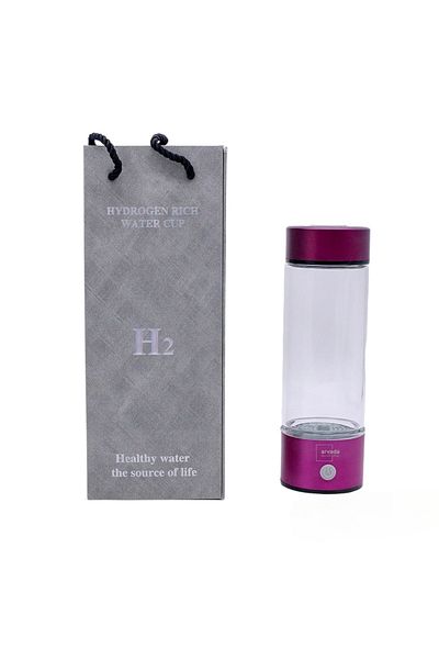 blossom Hydrogenated, Ionized and Plasma Water Generator Bottle - 420 ml, ARVADA, USB Power Supply,