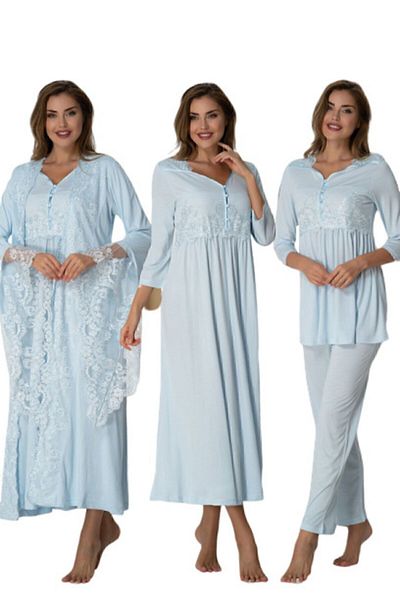 kaktüslohusa Effortt Blue Special Design Maternity Pregnant Set of 4 3014