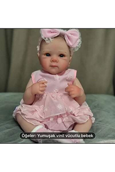 Kayra 48 Cm Silikon Reborn Gerçekçi Bebek