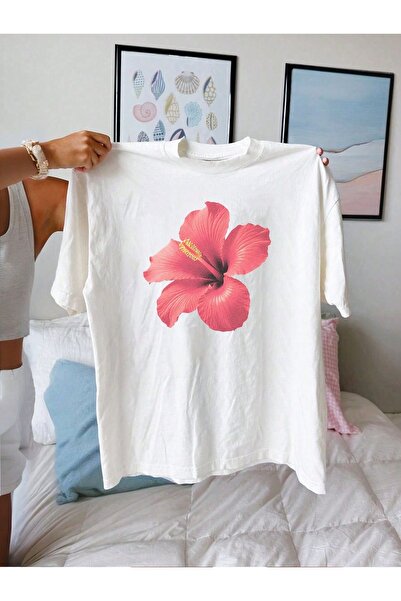 Bengi Clothing تي شيرت مطبوع بأكمام قصيرة وقصة كبيرة الحجم