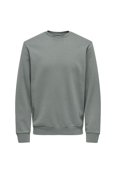 Only & Sons Onsceres Crew Neck Grey Slide