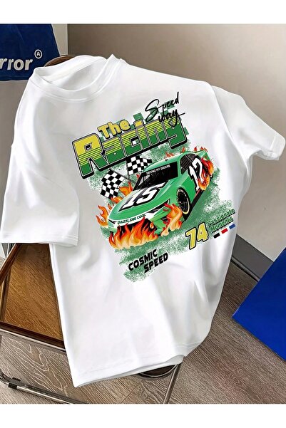 Jose Clothing Tricou imprimat cu mânecă scurtă cu croială supradimensionată