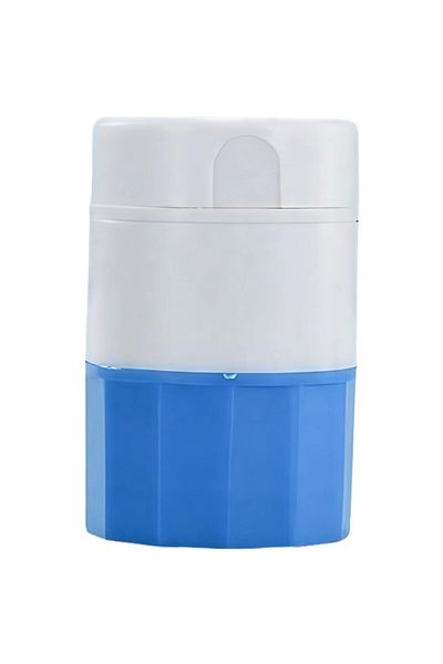Flippy Cutie Pastile Multifunctionala Flippy, 4in1, Pahar Apa, Taiere, Sfaramare, ABS, Alb/Albastru