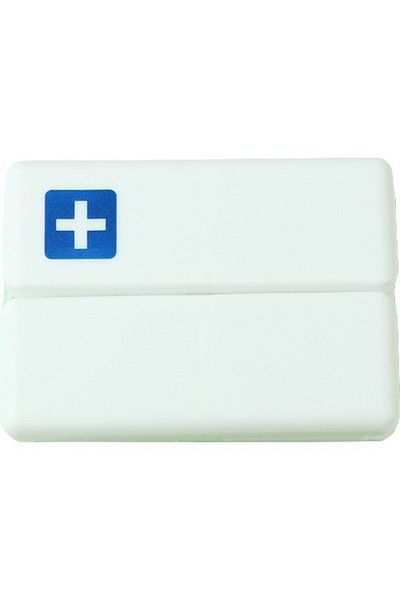 Flippy Cutie depozitare medicamente, 7 compartimente sigilate individual, pliabila, Flippy, Alb/Albastru
