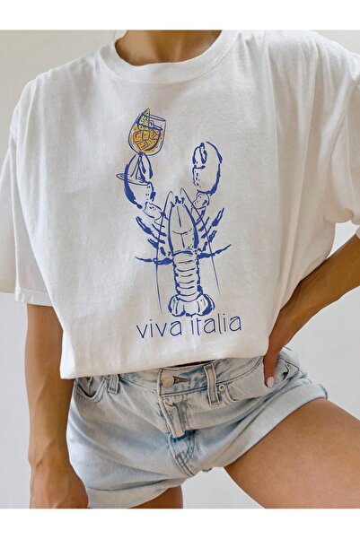 Jose Clothing تي شيرت مطبوع بأكمام قصيرة وقصة كبيرة الحجم