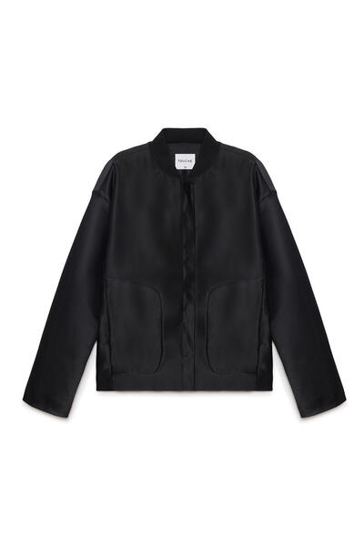 Touché Privé POCKET DETAILED SATIN JACKET