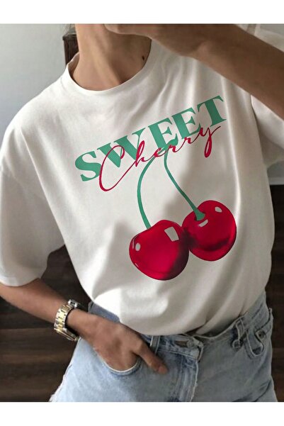 Jose Clothing تي شيرت مطبوع بأكمام قصيرة وقصة كبيرة الحجم