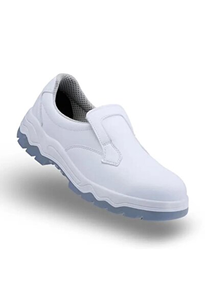 Mekap 060 S2 İş Ayakkabısı Cilt Deri Suya Dayanıklı Çelik Burunlu BEYAZ