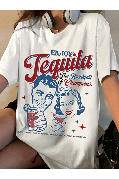 Bengi Clothing تي شيرت مطبوع بأكمام قصيرة وقصة كبيرة الحجم