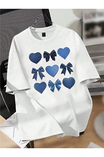 Jose Clothing Tricou imprimat cu mânecă scurtă cu croială supradimensionată