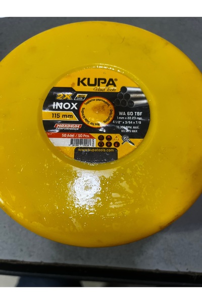 Kupa İNOX KESİCİ TAŞ 115 MM 50 ADET
