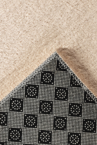 Kaşmir Halı Sare By Cosy Daily Bej Yumuşak Dokulu Salon Mutfak Halısı Yolluk