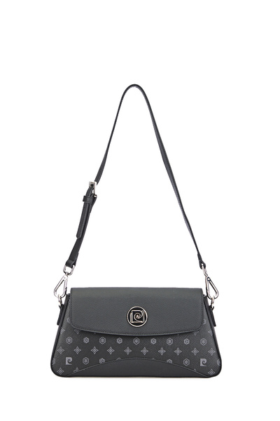 Pierre Cardin Schwarze Monogramm-Umhängetasche für Damen