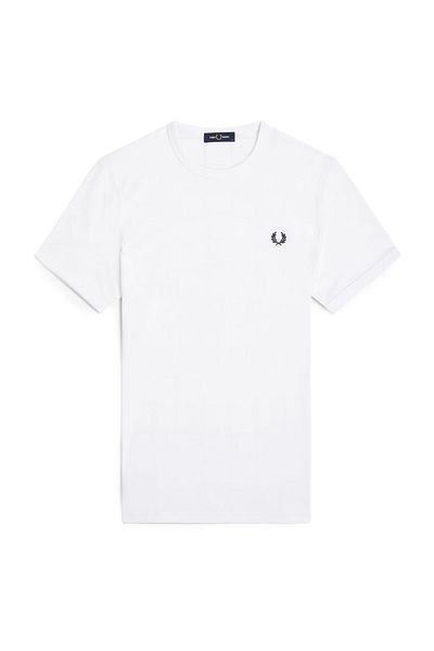 Fred Perry Ανδρικό T-Shirt - Χρώμα, Κοντό μανίκι, Στρογγυλή λαιμόκοψη, Εκτύπωση λογότυπου