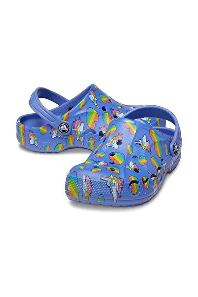 Crocs Kids Lapis/Multi dětské pantofle Baya Printed Clog K