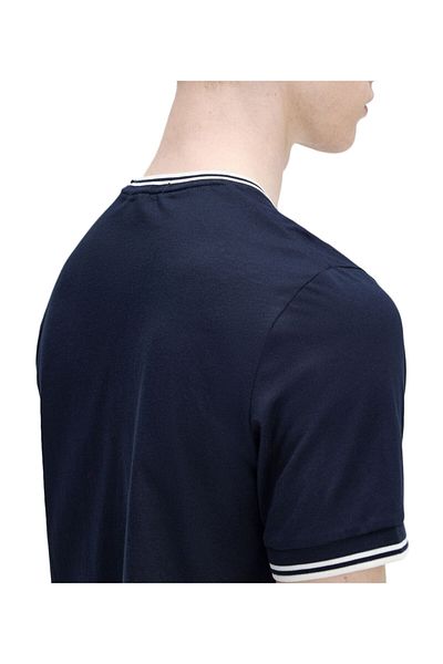 Fred Perry FÉRFI PÓLÓ, KEREK NYAKÚ, RÖVID UJJÚ, KÉTSZÍNES, HÍMZETT LOGO