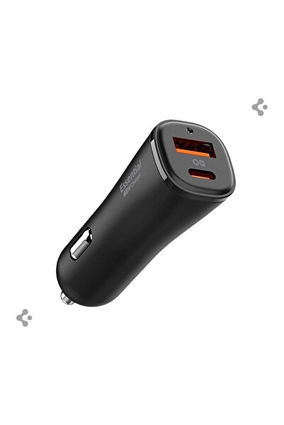 Spigen 48W USB-C 2 Port Araç içi Hızlı Şarj Aleti PPS Destekli Güç Adaptörü Çakmaklık - ACP08447