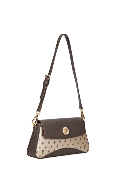 Pierre Cardin Gold Monogramm Frauen Umhängetasche