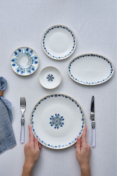 Karaca Forever Bone İznik 26 Piece Breakfast Set for 6 People