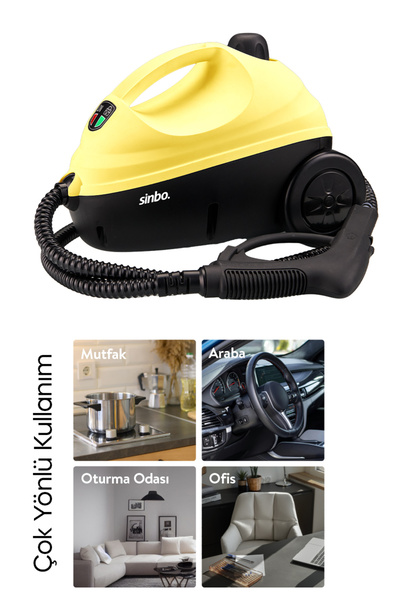 Sinbo SSC-6423 Çok Fonksiyonlu Buharlı Temizlik Makinası - Buharlı Temizleyici