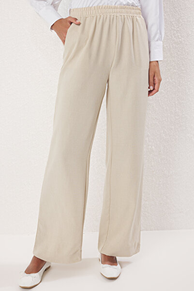 Trendyol Modest Stone Linen Look Woven Bottom-Top Set Tctss25Us00035