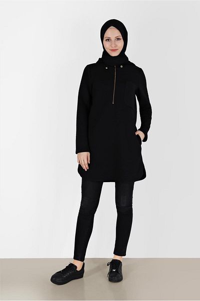 Alvina POCKET DETAIL HOODED QUILTED TUNIC 42373