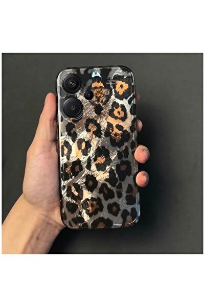 Zebana Xiaomi Redmi Note 13 Pro Plus 5G Uyumlu Kılıf Zebana Luxe Leopard Sili...