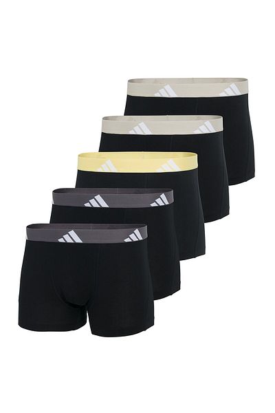 adidas Herren Boxershorts, 5er Pack - Trunks, Active Flex Cotton, Logo