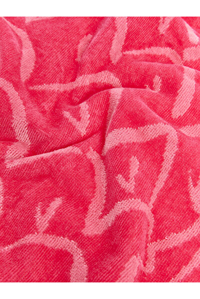LC Waikiki Pink Patterned Women's Beach Towel 70X150 cm