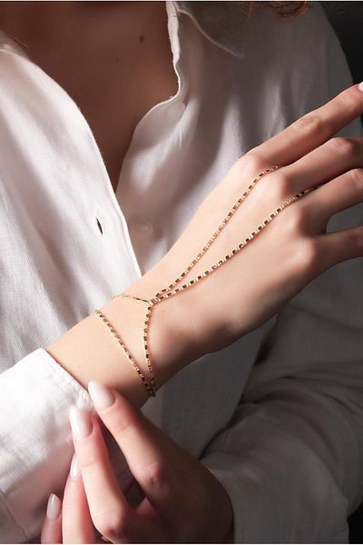 Çlk Accessories Premium Crush Chain Shahmeran Bracelet 70781