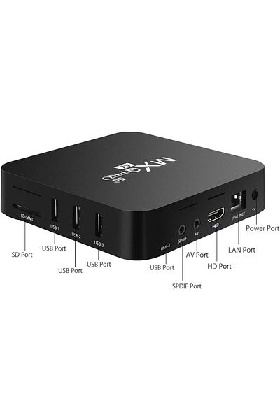 fulina Mxq Pro Smart Tv Box 4k 5g,android 10 Hd Player D9 Pro Internet Tv Box Mx 9 Set Top Box,black