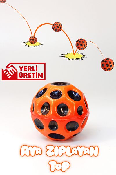 Telvesse Moonball Garden Toy - Rising Crater Ball Galaxy Space Moon Ball
