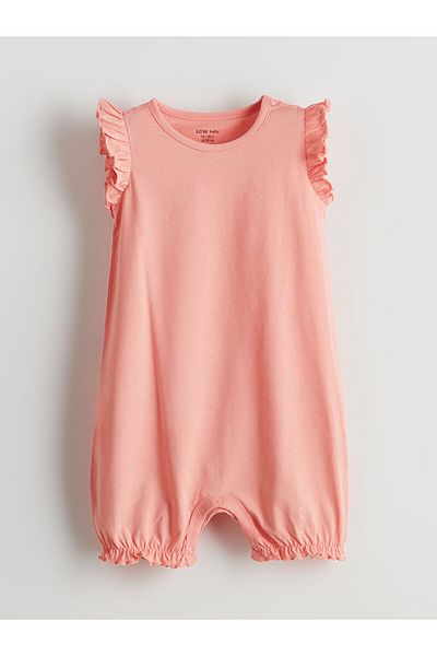 LC Waikiki Crew Neck Baby Girl Jumpsuit