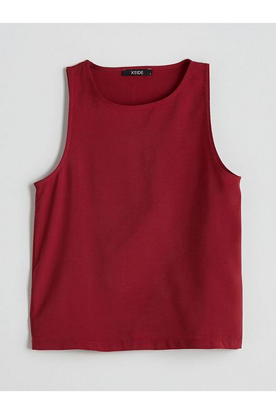 LC Waikiki Red Crew Neck Women's Blouse