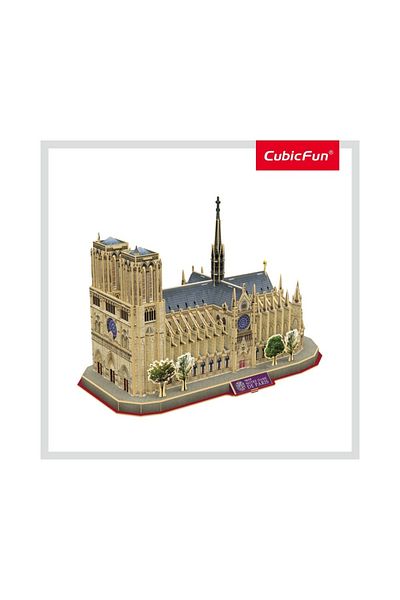 Cubic Fun Cubic Fun - Puzzle 3D si Brosura-Notre Dame Paris 128 Piese