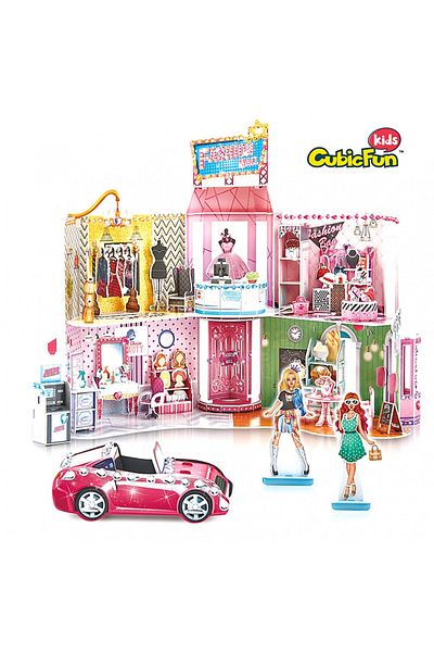Cubic Fun - Puzzle 3D si Stickere Mall 157 Piese