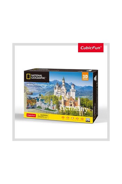 Cubic Fun Cubic Fun - Puzzle 3D si Brosura-Castelul Neuschwanstein 121 Piese