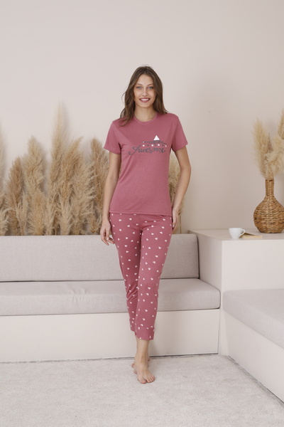 FAMES PİJAMA ΚΟΝΤΟΜΑΝΙΚΕΣ ΓΥΝΑΙΚΕΣ ΚΑΝΟΝΙΚΕΣ ΣΕΤ 100% ΒΑΜΒΑΚΙ 100% ΒΑΜΒΑΚΙ ΚΟΝΤΟΜΑΝΙΚΕΣ