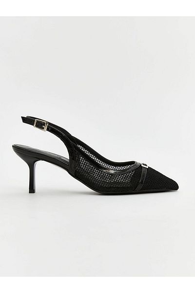 LC Waikiki Koor Leather Look Pointed Toe Women's Heeled Shoes