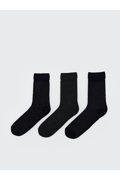 LC Waikiki Lcw Accessories Mixed Pattern Men's Socks 3-Piece